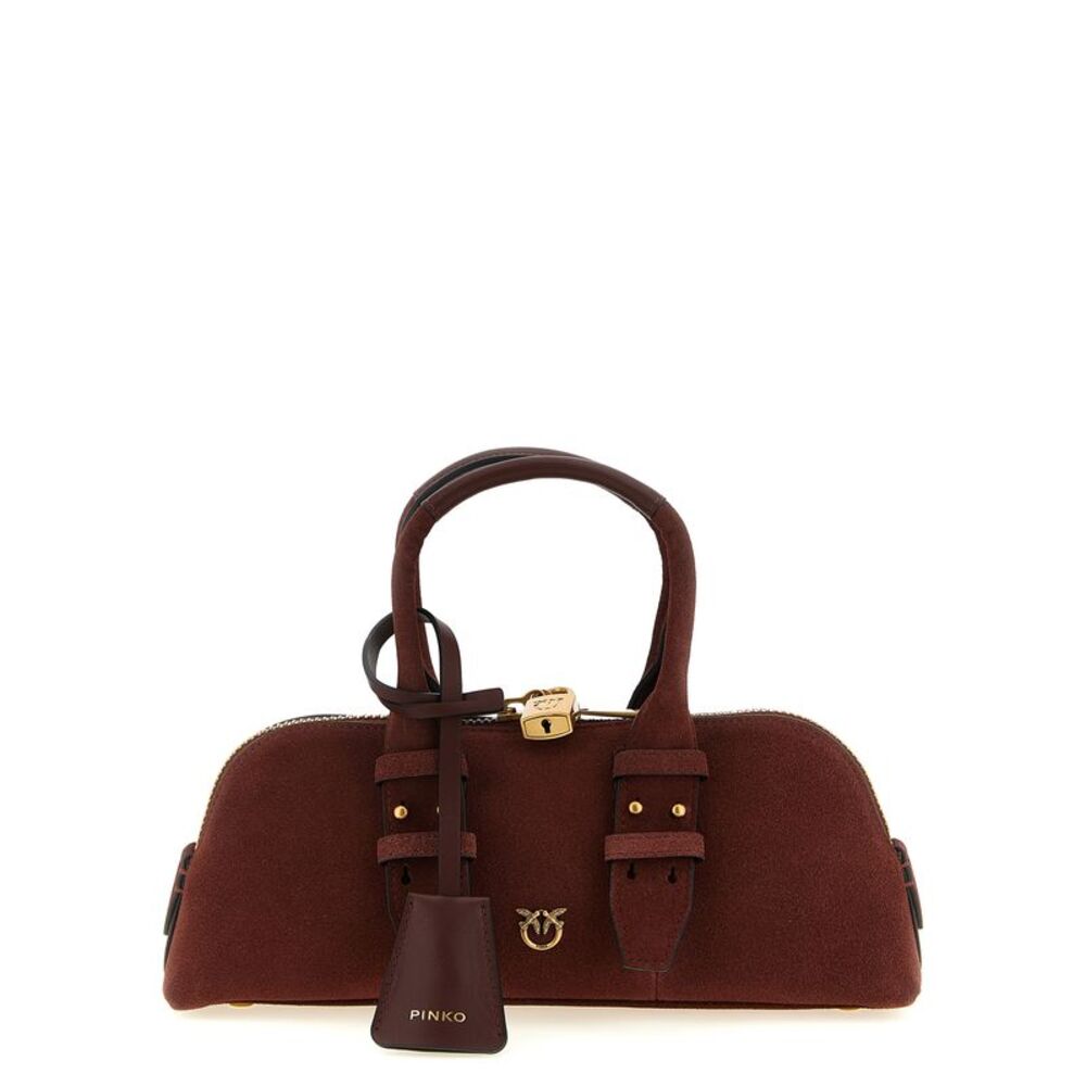 PINKO Bordeaux Cowhide Shoulder Women's Bag